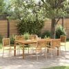 vidaXL Conjunto de Comedor de Jard&iacute;n 7 pcs Beige