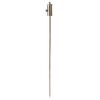 Esschert Design Antorcha de aceite sobre poste acero inoxidable