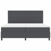 vidaXL Cama tipo Box Spring Gris Oscuro y 200 x 200 cm Tela de Pana