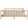 vidaXL Estructura de cama sin colch&oacute;n madera maciza de pino 200x200 cm