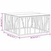 vidaXL Mesa de centro de acero inoxidable y vidrio dorada 80x80x40 cm
