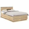 vidaXL Estructura de cama con cabecera Roble Sonoma 120 x 190 cm