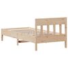vidaXL Estructura de cama sin colch&oacute;n madera maciza de pino 90x200 cm