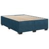 vidaXL Cama box spring con colch&oacute;n terciopelo azul 140x200 cm