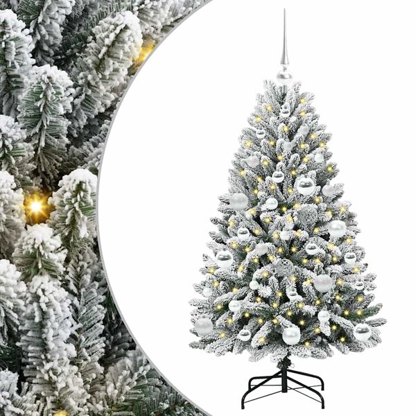 vidaXL Árbol de Navidad artificial Verde y 120 cm PVC y Metal
