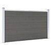 vidaXL Valla de jard&iacute;n de WPC gris 180x105 cm