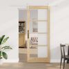 vidaXL Puerta Corredera Natural 86 x 211 cm