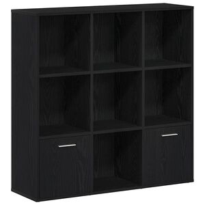 vidaXL Librer&iacute;a de roble negro 98x29x97,5 cm Madera de ingenier&iacute;a