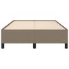 vidaXL Estructura de cama sin colch&oacute;n tela gris taupe 120x190 cm