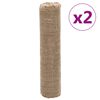 vidaXL Rollos de yute 2 unidades 0,5x50 m 100% yute 200 gsm