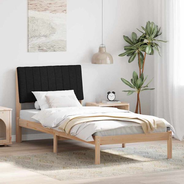 vidaXL Estructura de cama Marr&oacute;n 90 x 200 cm Madera de pino macizo