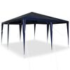 vidaXL Carpa de Fiesta Azul 400 x 400 x 266 cm Polietileno y Acero