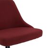 vidaXL Sillas de comedor giratorias 6 unidades tela rojo tinto