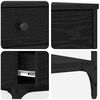 vidaXL Mesa Consola Roble negro 75 x 34.5 x 75 cm Madera contrachapada