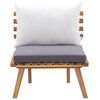 vidaXL Set de muebles de jard&iacute;n 4 piezas con cojines madera de acacia