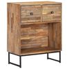 vidaXL Aparador de madera de teca reciclada 60x30x75 cm