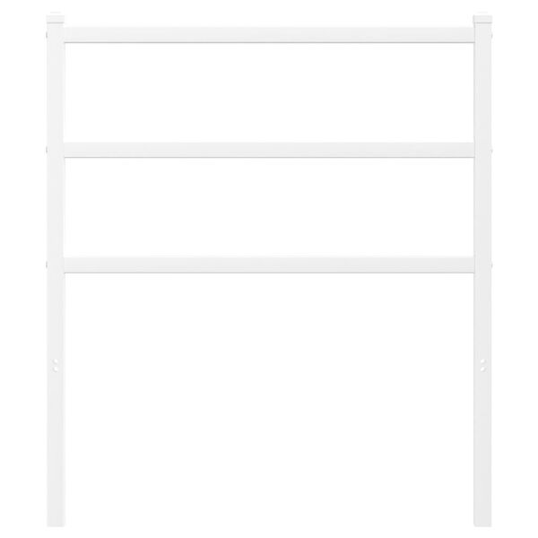 vidaXL Cabecero de repuesto de metal blanco 75 cm