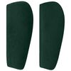 vidaXL Cabecero de terciopelo verde oscuro 103x23x78/88 cm