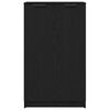 vidaXL Armario Zapatero con estante Roble Negro 59 x 35 x 100 cm
