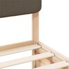 vidaXL Estructura de Cama con Cabecera Tapizada Taupé 180 x 200 cm