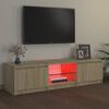 vidaXL Armario TV con luces LED roble Sonoma 140x40x36 cm