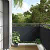 vidaXL Toldo para balcón tela oxford 75x400 cm gris antracita