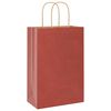 vidaXL Bolsas de papel con asas 50 uds rojo 21x11x31 cm