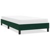 vidaXL Estructura cama sin colch&oacute;n terciopelo verde oscuro 100x210cm