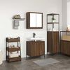 vidaXL Set de muebles ba&ntilde;o 2 pzas madera contrachapada marr&oacute;n roble