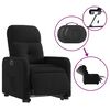 vidaXL Sill&oacute;n el&eacute;ctrico reclinable elevable de tela negro