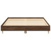 vidaXL Estructura de cama sin colchón madera marrón roble 150x200 cm