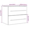 vidaXL Mueble de ba&ntilde;o para lavabo de madera antigua 60x38,5x48 cm