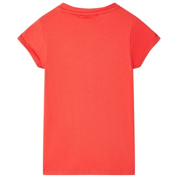 Camiseta infantil color rojo 104