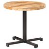 vidaXL Mesa de bistr&oacute; redonda madera de mango rugosa &Oslash;80x75 cm