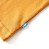 Camiseta infantil de manga larga ocre oscuro 104