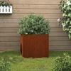 vidaXL Jardinera de acero corten 32x30x29 cm