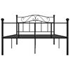 vidaXL Estructura de cama sin colch&oacute;n metal negro 120x200 cm