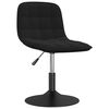 vidaXL Sillas de comedor giratorias 2 unidades terciopelo negro