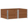 vidaXL Collares de palets 3 uds madera maciza pino marr&oacute;n 150x100 cm