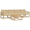 vidaXL Conjunto de sof&aacute;s de exterior 4 uds. y Beige