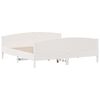 vidaXL Estructura de cama sin colchón madera maciza blanca 200x200 cm