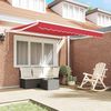 vidaXL Toldo Rojo 3 x 2,5 m Poliester y metal
