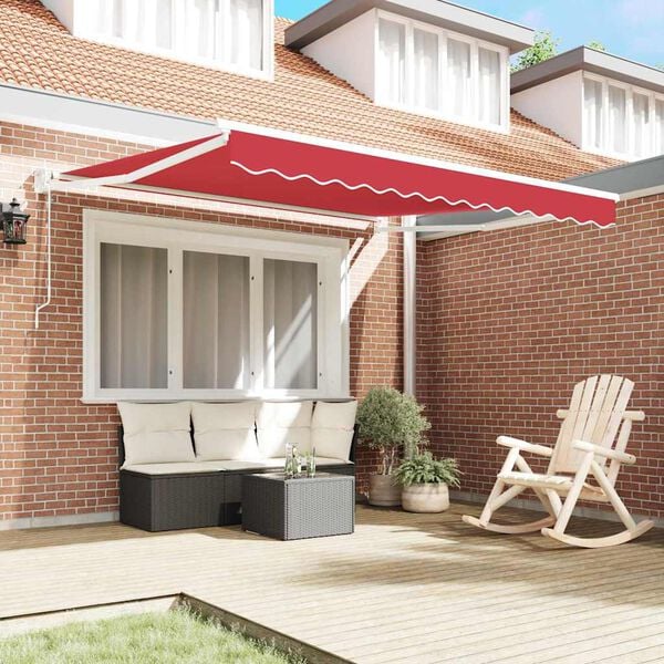 vidaXL Toldo Rojo 3 x 2,5 m Poliester y metal