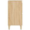 vidaXL Aparadores 3 uds madera contrachapada roble Sonoma 60x35x70 cm