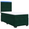 vidaXL Cama box spring con colch&oacute;n terciopelo verde oscuro 100x200 cm