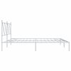 vidaXL Estructura cama sin colch&oacute;n con cabecero metal blanco 183x213cm