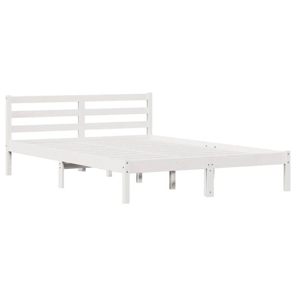 vidaXL Estructura de cama con cabecera 208.6 x 157.6 x 69.4 cm