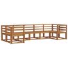 vidaXL Conjunto de sof&aacute;s de exterior 7 pcs Natural