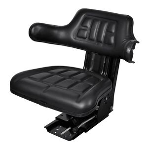 vidaXL Asiento de tractor con suspensi&oacute;n negro