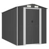 vidaXL Cobertizo de jard&iacute;n acero galvanizado antracita 192x357x223 cm